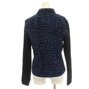 A/X ARMANI EXCHANGE Holiday2012 テーラードジャケット アニマル柄 M 青 黒 /G