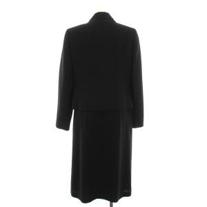 Chloe ブラックフォーマル スーツ セットアップ 上下 ジャケット ワンピース ロング 9AR 黒 1408328-01