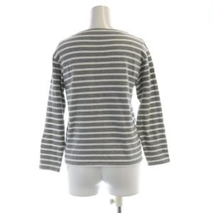SAINT JAMES バスクシャツ カットソー ボーダー ボートネック 七分袖 USA30 グレー 白 ホワイト /RO