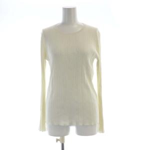SNOW COZ リブニット セーター プルオーバー 長袖 38 白 ホワイト 03-3101710-100-038