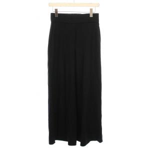 24AW LIBRA ALEYA ワイドフレアパンツ ウール 36 黒 /YM