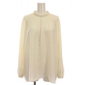 24SS MARVINE CAMIILA ピンタックブラウス シャツ プルオーバー 長袖 38 白 /YM