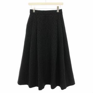 24AW ネラジャガードトミー NELLA JQ TOMIE スカート ロング フレア 花柄 38 黒