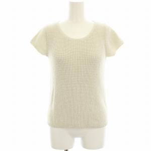 24AW SHRIKE RIVIERA ニット カットソー ラメ 半袖 38 アイボリー 03-4301732-100-038