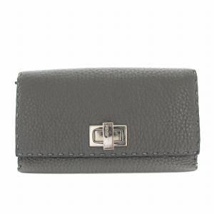 セレリア ピーカブー 長財布 二つ折り 小銭入れ レザー グレー /YT OH
