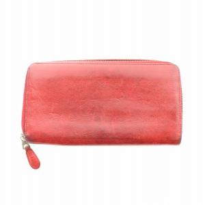 BALENCIAGA ジャイアントコンチネンタル 長財布 ファスナー レザー レッド 253053 /NQ