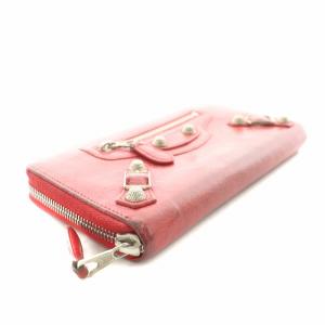 BALENCIAGA ジャイアントコンチネンタル 長財布 ファスナー レザー レッド 253053 /NQ