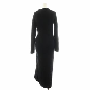 theory luxe 24AW YORK KENNY ニットワンピース ロング丈 長袖 ウール 38 黒 ブラック 4305745