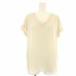 HEAVY.PEARL BINOCHR ブラウス カットソー 半袖 Vネック 38 アイボリー 03-9108256-310-038