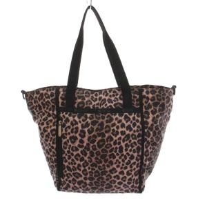 トートバッグ ヒョウ柄 レオパード柄 茶 黒 /YM