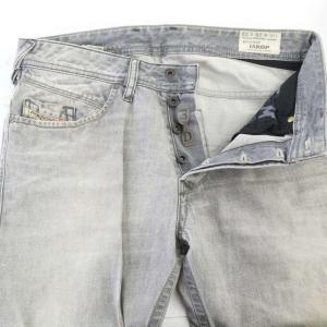 DIESEL IAKOP デニムパンツ ジーンズ ジーパン ウォッシュ加工 ボタンフライ W28L32 ライトグレー