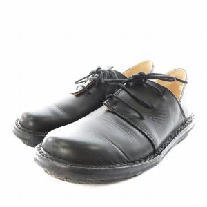 シューズ レースアップ レザー 37 黒 ブラック /AN7