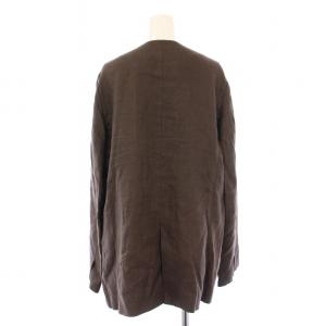 EVERYDAY I LIKE Linen Collarless リネンカラーレス ブレザー ノーカラージャケット アウター 前開きトッパー