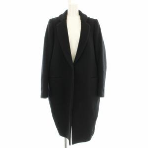 ウールチェスターコート 3009A630-1580 ロング コート 38 黒 ブラック /G