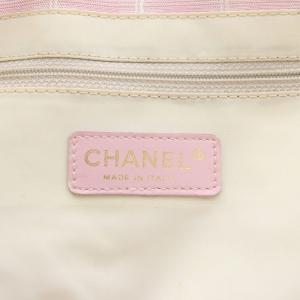 CHANEL ニュートラベルラインMM ココマーク トートバッグ ハンドバッグ ショルダーバッグ レザー ナイロン 8番台