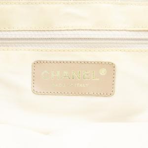 CHANEL ニュートラベルラインMM ココマーク ハンドバッグ トートバッグ ショルダーバッグ レザー 10番台 ベージュ