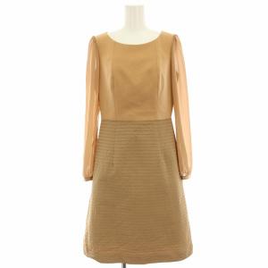 EXCELLENT CLASSEE SHUZO ワンピース Aライン 袖切替 長袖 ミモレ ロング 36