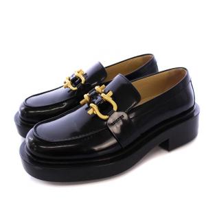 ムッシュ ローファー エナメル ラバーソール 37 ブラック