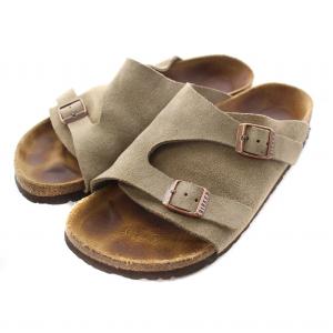 ZURICH サンダル スエード 39 25cm ベージュ 50463 /NQ