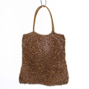 ハンドバッグ ワイヤーバッグ トートバッグ PVC ゴールド /BM