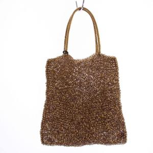 ANTEPRIMA ハンドバッグ ワイヤーバッグ トートバッグ PVC ゴールド /BM