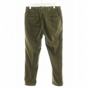 INCOTEX パンツ ジッパーフライ コットン 33 カーキ 314X0 /AN48