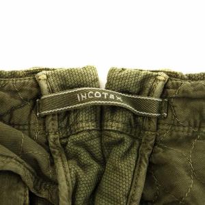 INCOTEX パンツ ジッパーフライ コットン 33 カーキ 314X0 /AN48