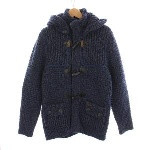 ダッフルコート ニット ジャケット S 紺 青 1167685 /YM