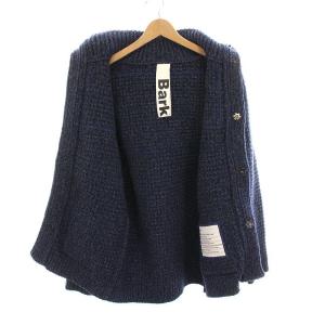 Bark ダッフルコート ニット ジャケット S 紺 青 1167685 /YM