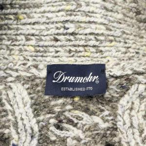 DRUMOHR カーディガン ショールカラー ウール カシミヤ混 46 グレー 1196289 /AN36