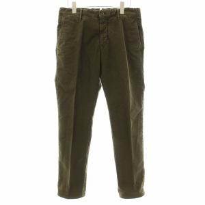 SLACKS SLIM FIT TRICOCHINO ストレッチ チノパンツ テーパード ジップフライ