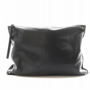 クラッチバッグ ロックスタッズ レザー 黒 ブラック /AN2 D