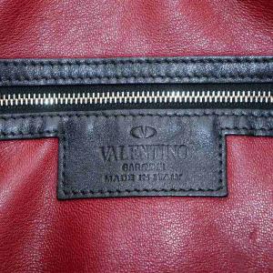 VALENTINO GARAVANI クラッチバッグ ロックスタッズ レザー 黒 ブラック /AN2 D