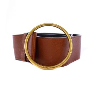 ベルト ゴートレザー イタリア製 茶 /BM