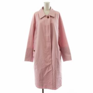 バルマカーン ステンカラーコート 裏地ノバチェック I40 ピンク 8039000