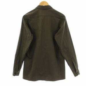 Yohji Yamamoto POUR HOMME カジュアルシャツ 長袖 コットン 2 カーキ HC-B10-031 /KU
