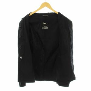 Yohji Yamamoto POUR HOMME バンドカラージャケット 3 ブラック HV-Y02-068