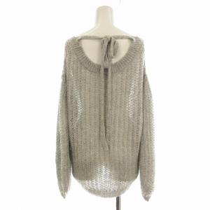 Lily Brown LilyBrown スパンコールモヘアニットトップス ニット モヘア混 セーター F グレー LWNT244095 /EE