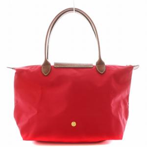 Longchamp ル プリアージュ LE PLIAGE S トートバッグ ショルダーバッグ ナイロン レザー 赤 レッド