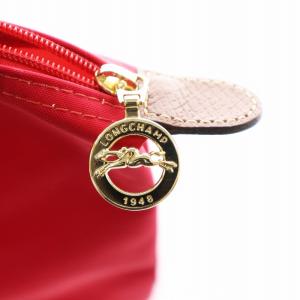 Longchamp ル プリアージュ LE PLIAGE S トートバッグ ショルダーバッグ ナイロン レザー 赤 レッド