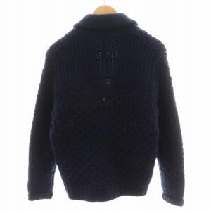 ZANONE 2B3 JOE カーディガン ロゴ ウール 48 紺 ネイビー 7ET JP3 ZB001 /AN30