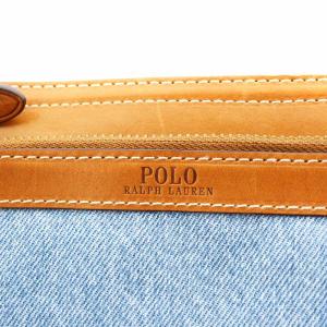 POLO RALPH LAUREN デニム Bellport バケットバッグ ライトブルー