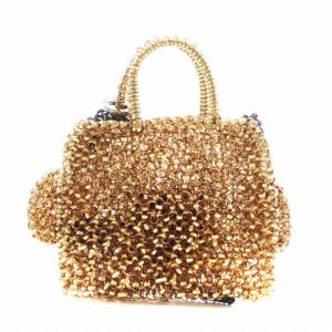 ANTEPRIMA ワイヤーバッグ 2way プードル ゴールドカラー PL23F09640