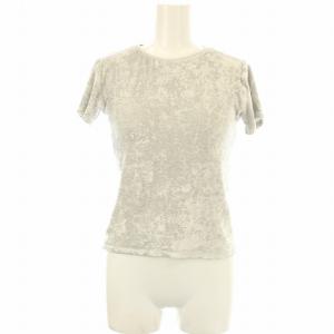 Tシャツ カットソー 半袖 ベロア S グレー 742-175-00510 /OR