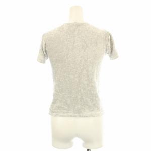BASERANGE Tシャツ カットソー 半袖 ベロア S グレー 742-175-00510 /OR