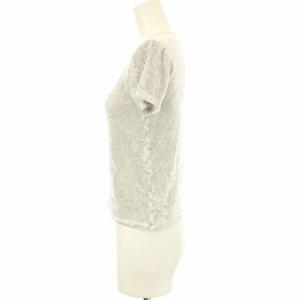 BASERANGE Tシャツ カットソー 半袖 ベロア S グレー 742-175-00510 /OR