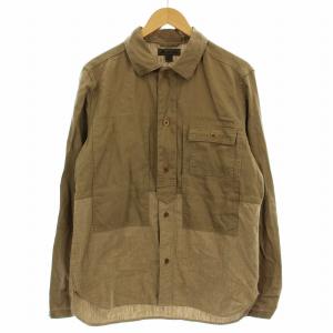 UTILITY SHIRT MIX 8036-00-10005 リネン コットン パターンシャツ 長袖