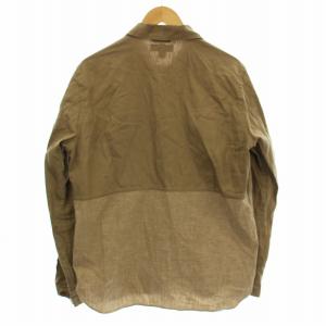 Nigel Cabourn UTILITY SHIRT MIX 8036-00-10005 リネン コットン パターンシャツ 長袖