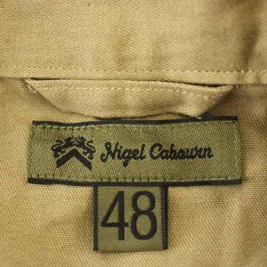 Nigel Cabourn UTILITY SHIRT MIX 8036-00-10005 リネン コットン パターンシャツ 長袖