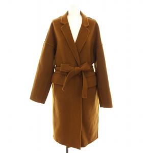 リバーコート ロング ウール アウター 1 茶 17A114-020 /YM